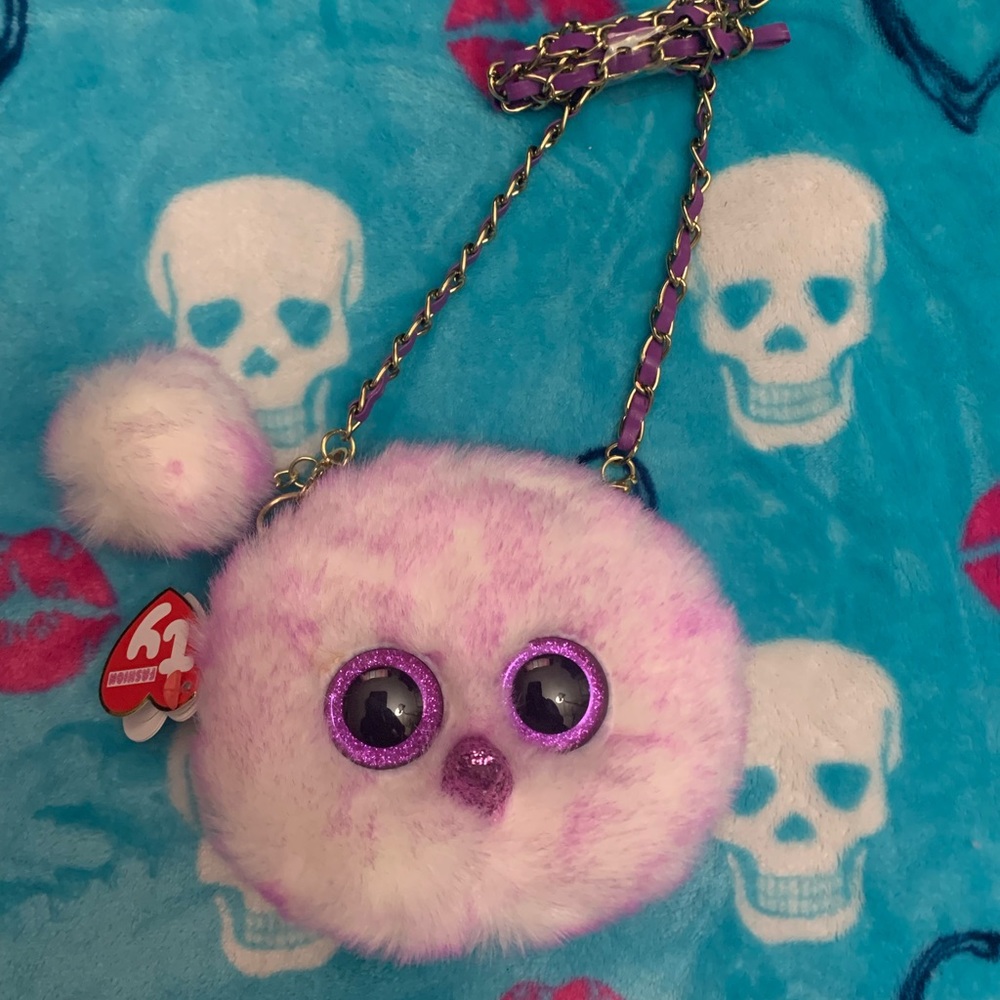 Girls TY Kenya beanie baby crossbody purse